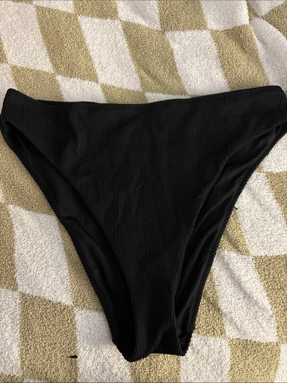Black High-Cut Women's Swim Bottom